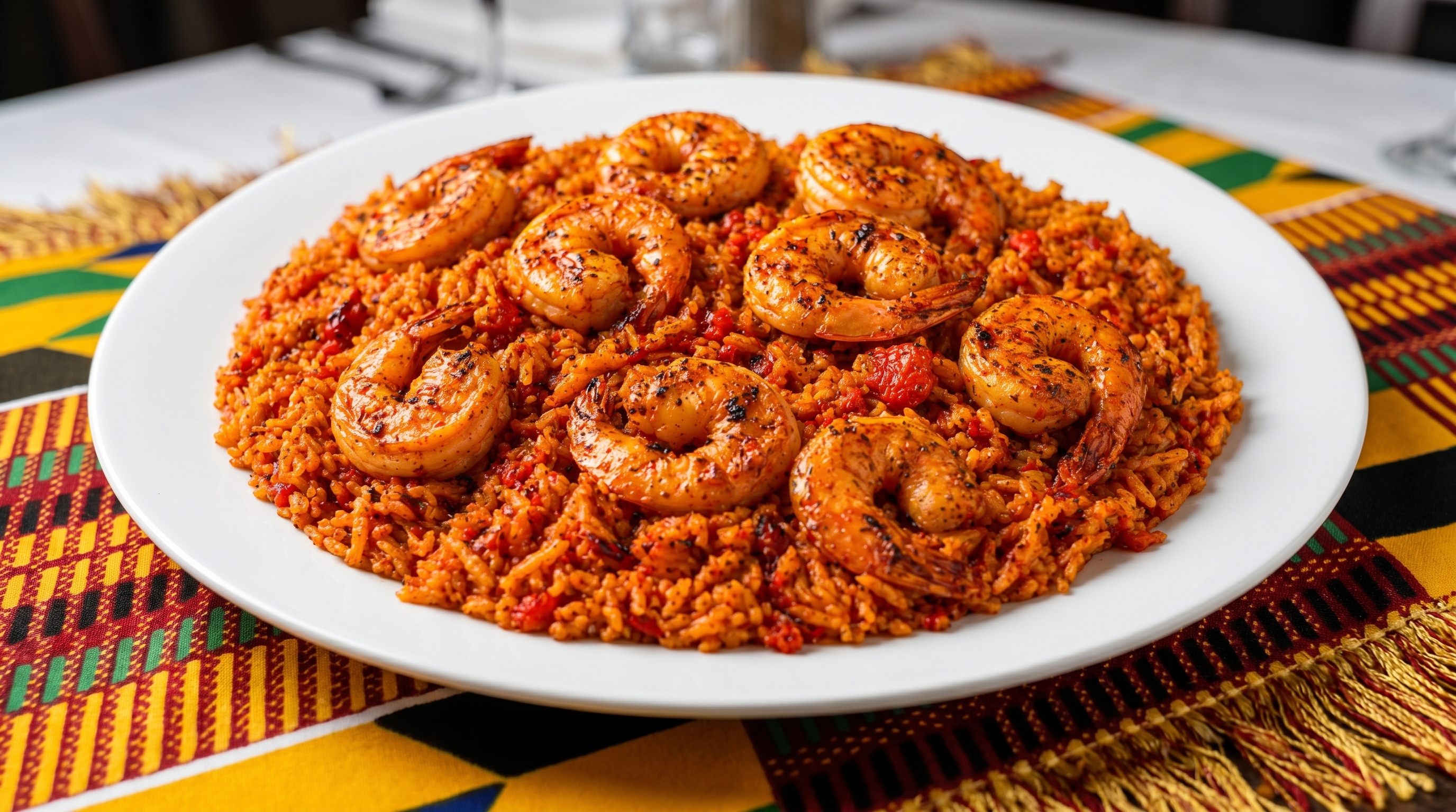 King Prawns Jollof Rice